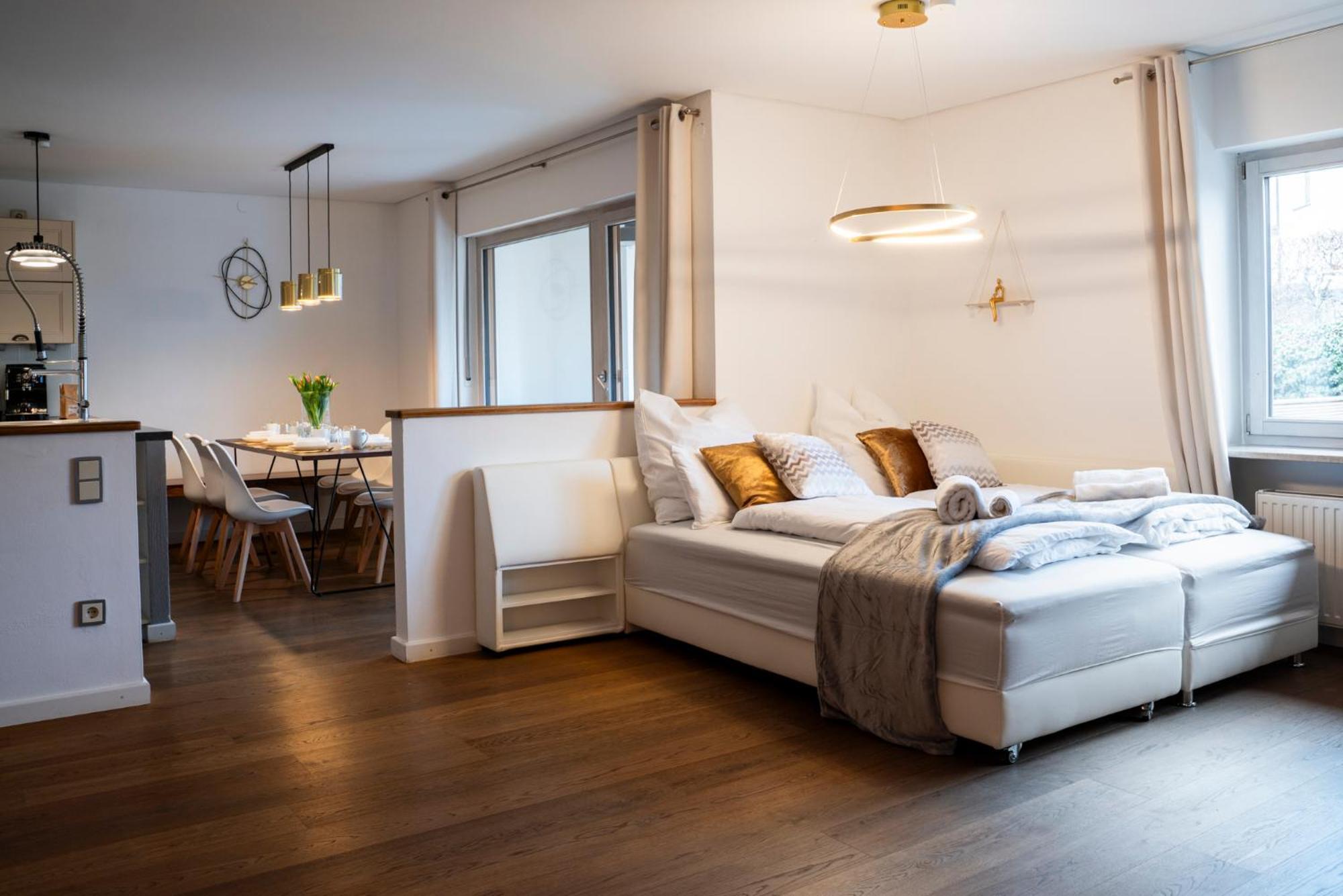130M2 Loft - Balkon, Smart Tv, Badewanne, Kaffee Daire Rosenheim Dış mekan fotoğraf
