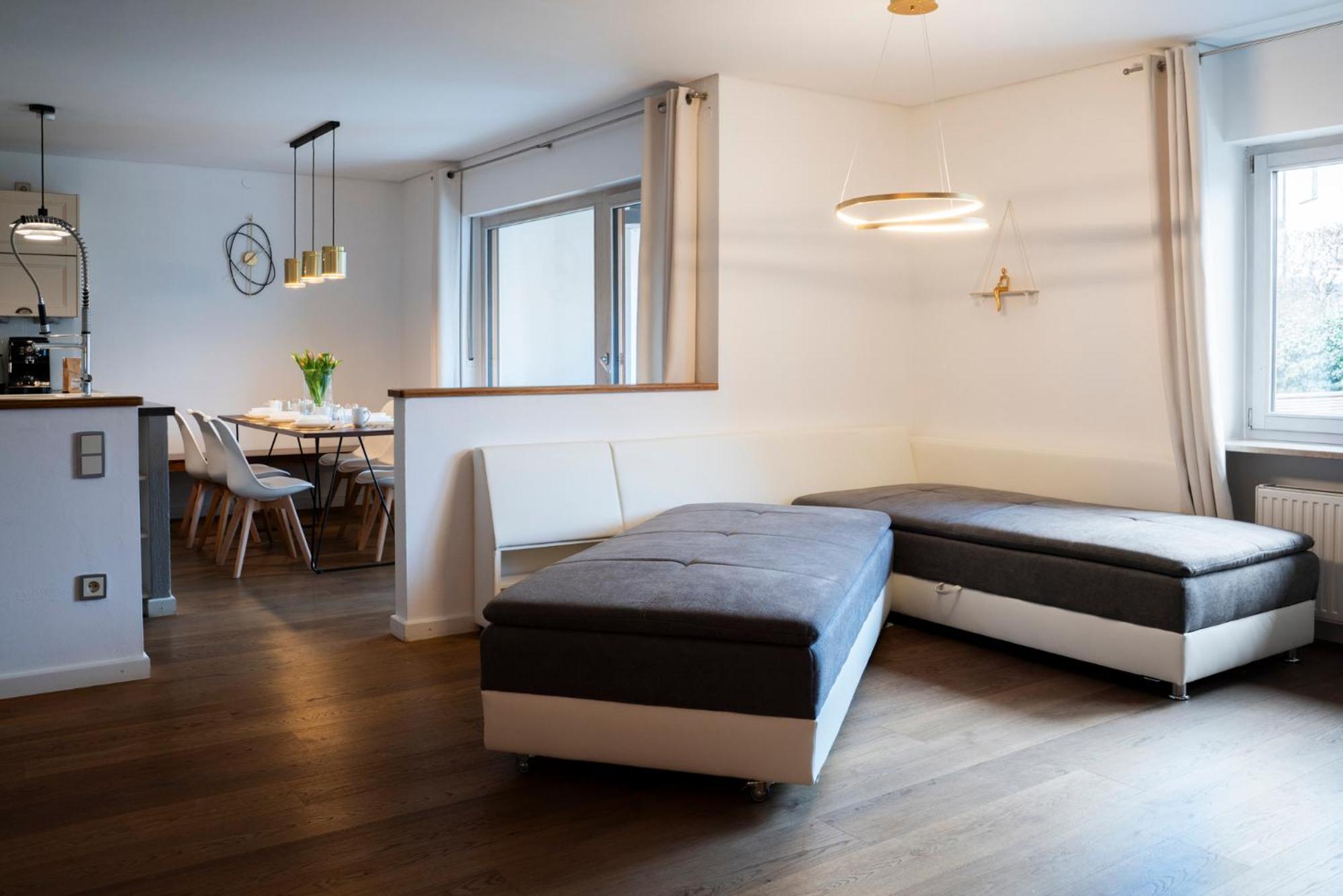 130M2 Loft - Balkon, Smart Tv, Badewanne, Kaffee Daire Rosenheim Dış mekan fotoğraf